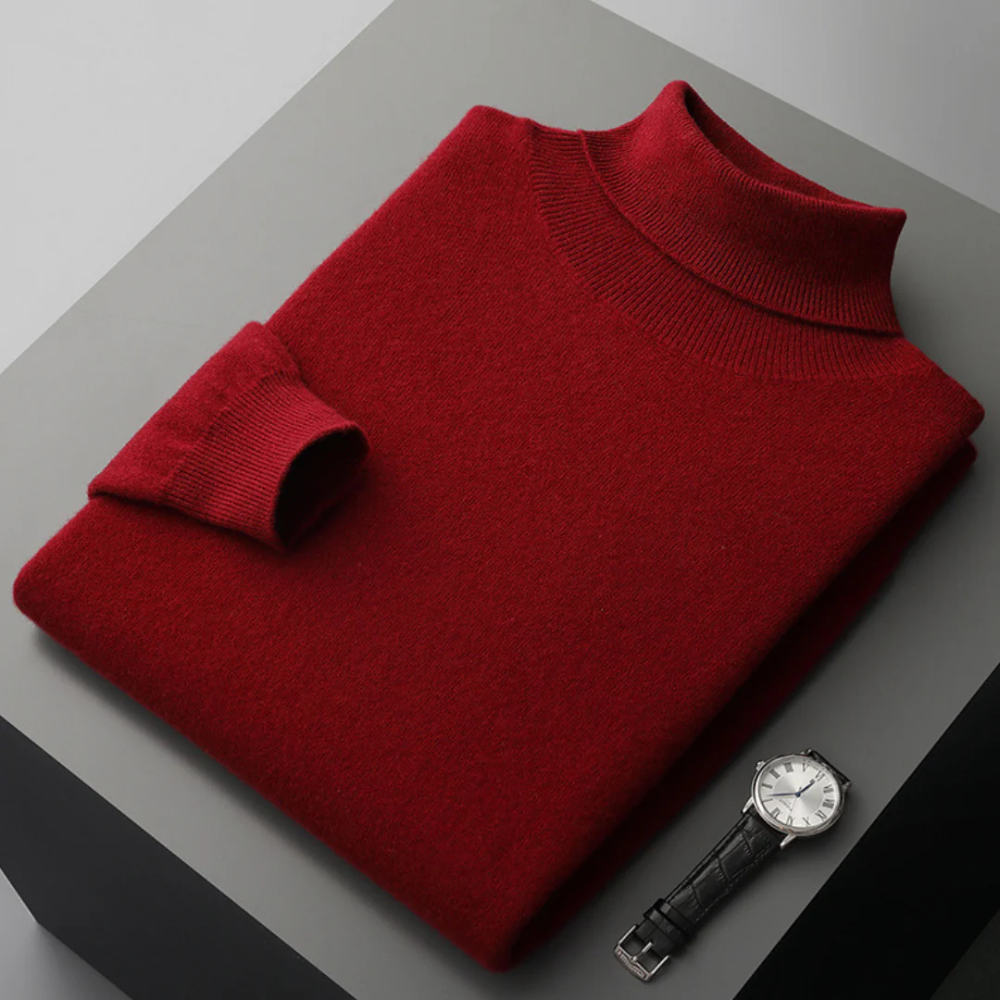 Cagliari – Men’s Merino Wool Turtleneck