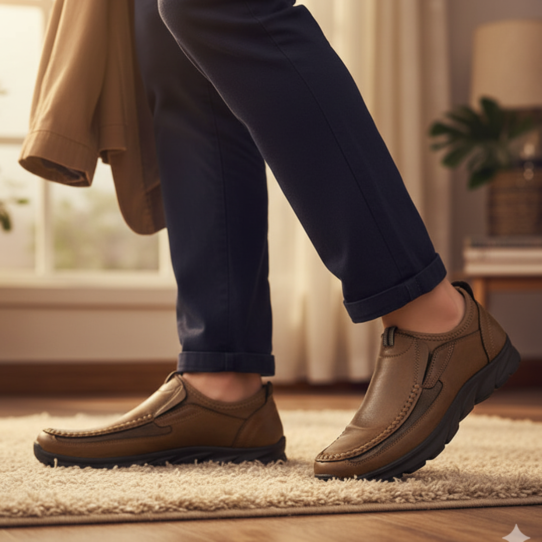 Connor – Men’s Orthopedic Leather Slip-On Shoe