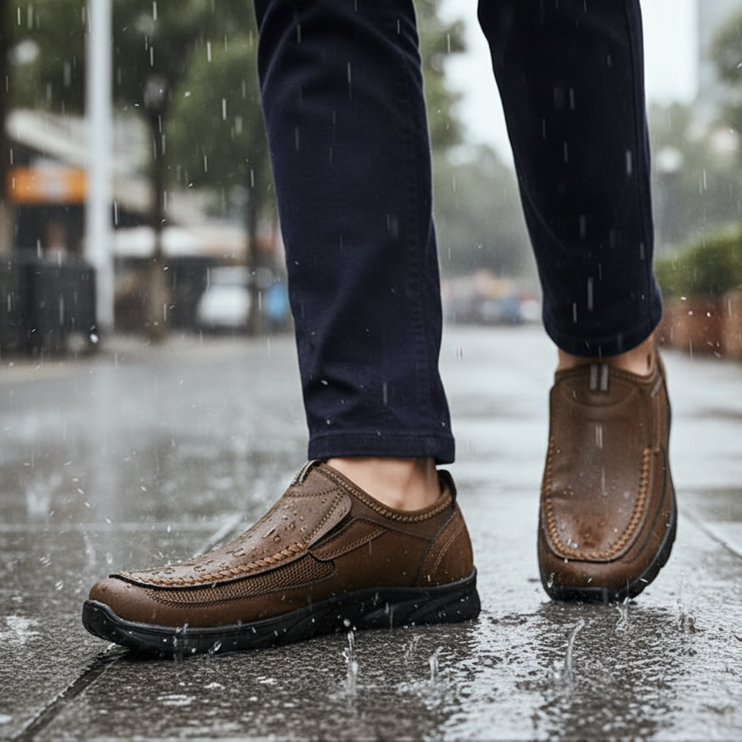 Connor – Men’s Orthopedic Leather Slip-On Shoe