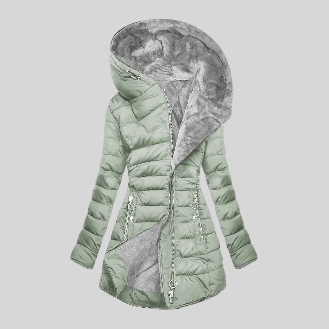 Elena – Women’s Winter Jacket with Warm Fur Lining