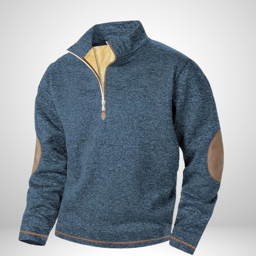 Abraham – Men’s Fleece-Lined Zip Up Sweater