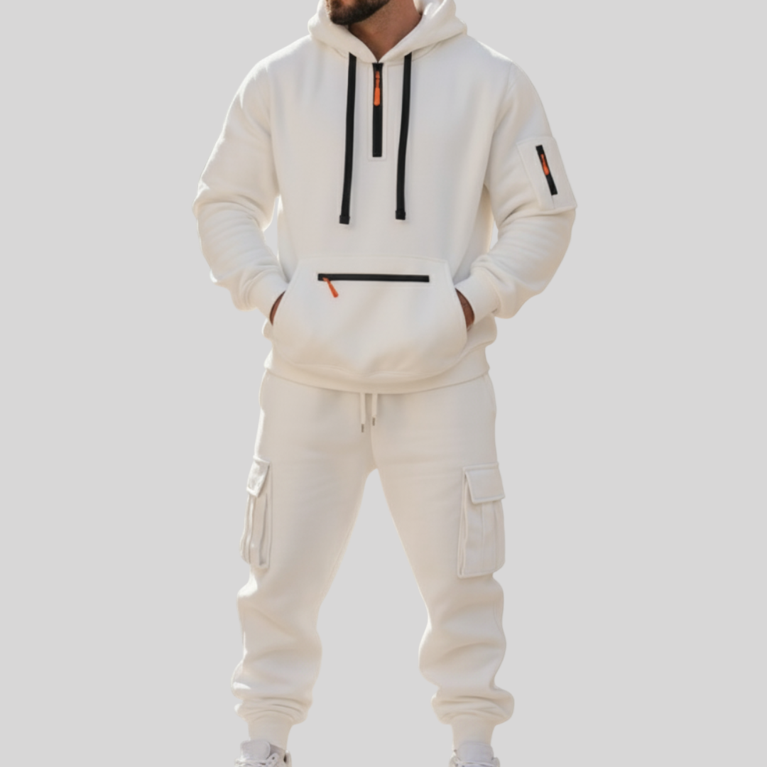 Stefano – Men’s Heavy Fleece Two-Piece Set for Winter