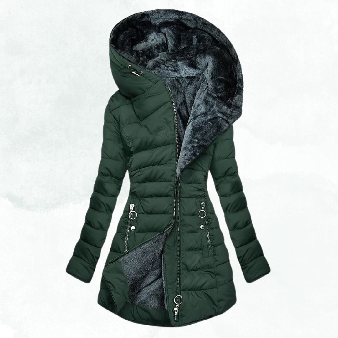 Elena – Women’s Winter Jacket with Warm Fur Lining