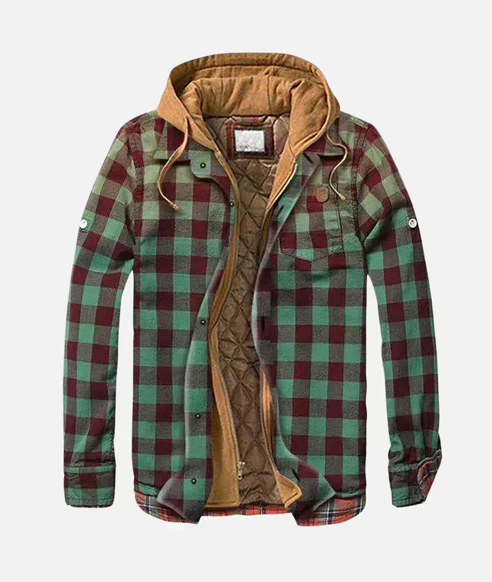 Archie – Men’s Checked Patchwork Quilted Jacket