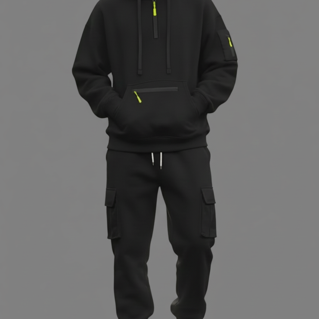 Stefano – Men’s Heavy Fleece Two-Piece Set for Winter