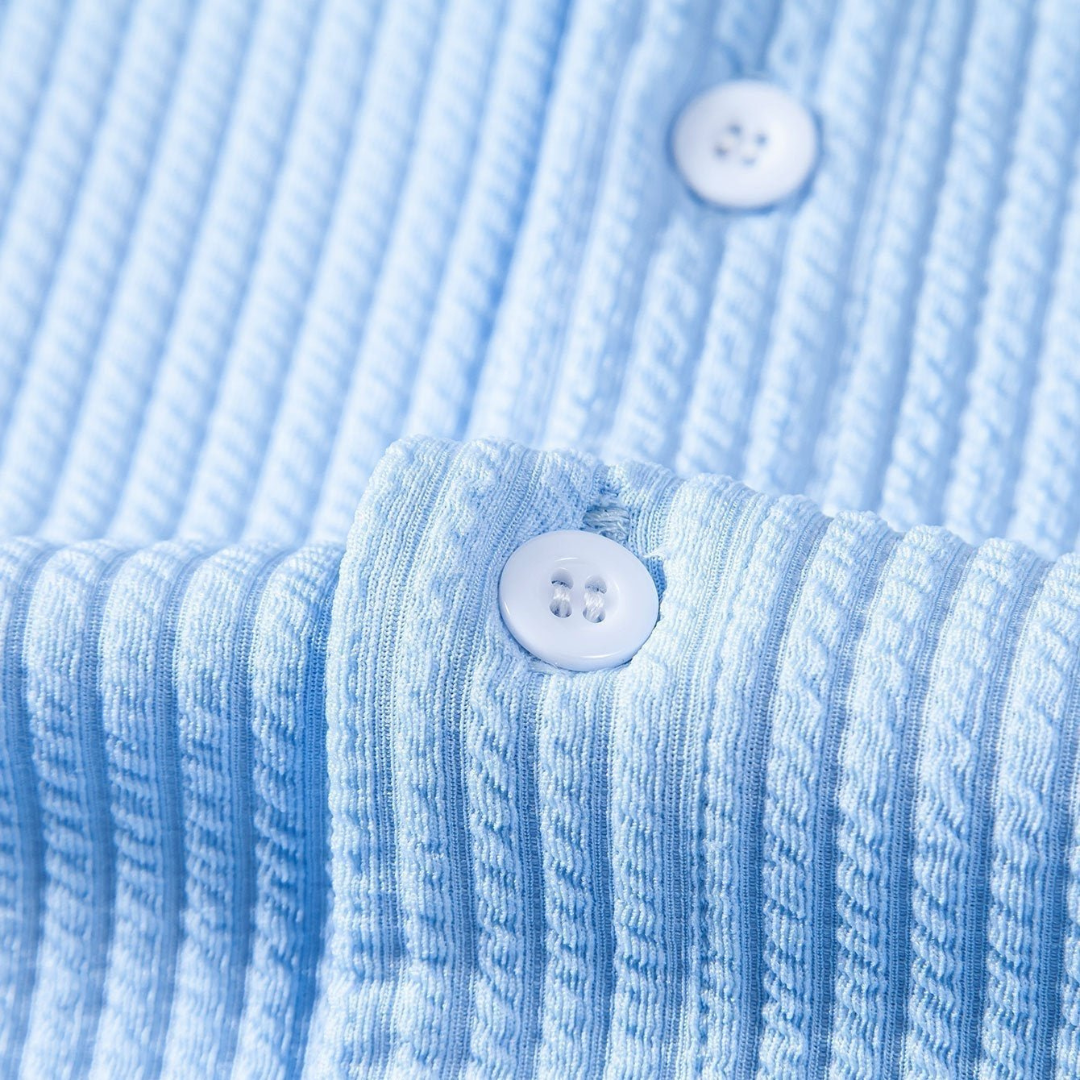 Quentin – Men’s Long-Sleeve Knit Polo Shirt