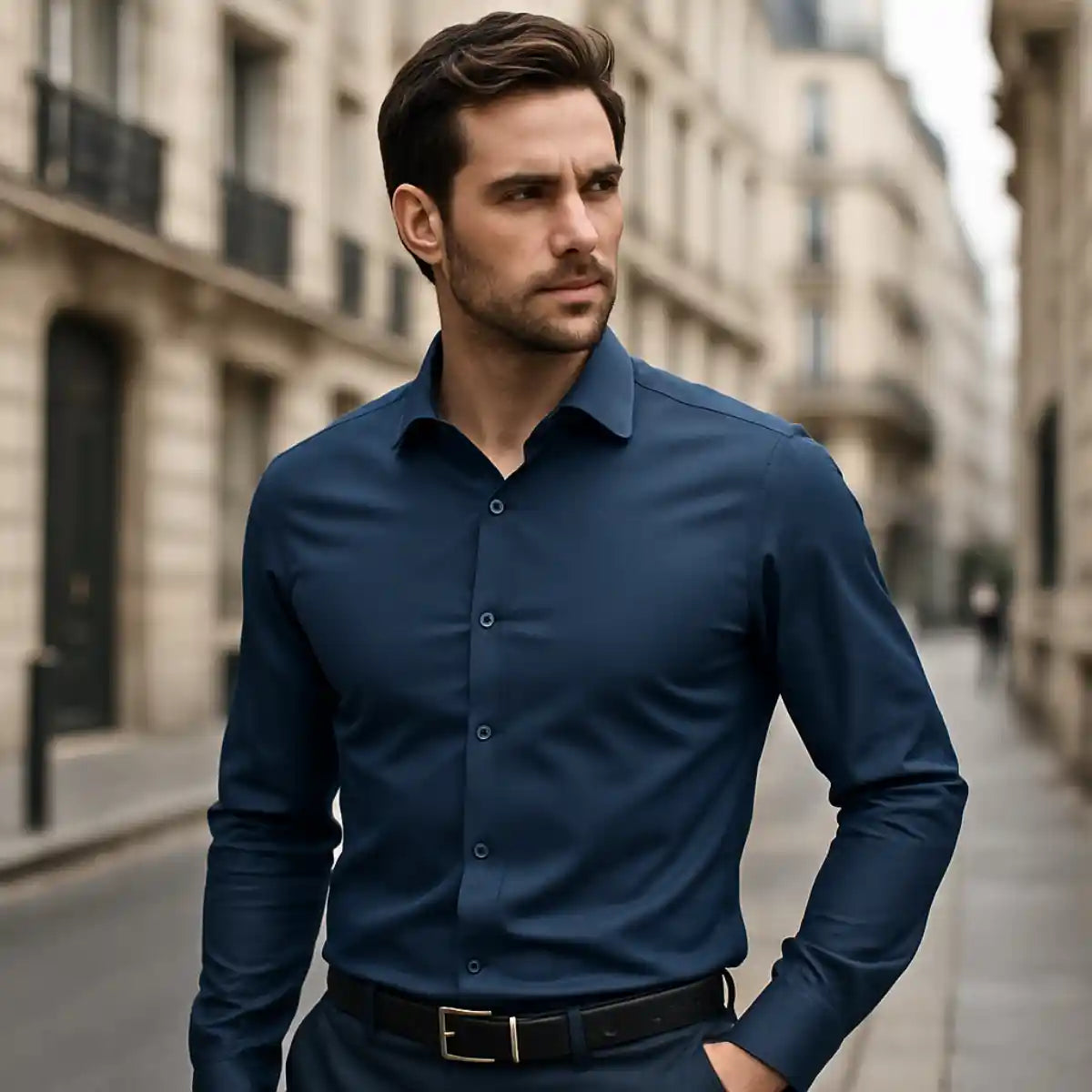 Laurence – Men’s Wrinkle‑Free Slim Fit Shirt