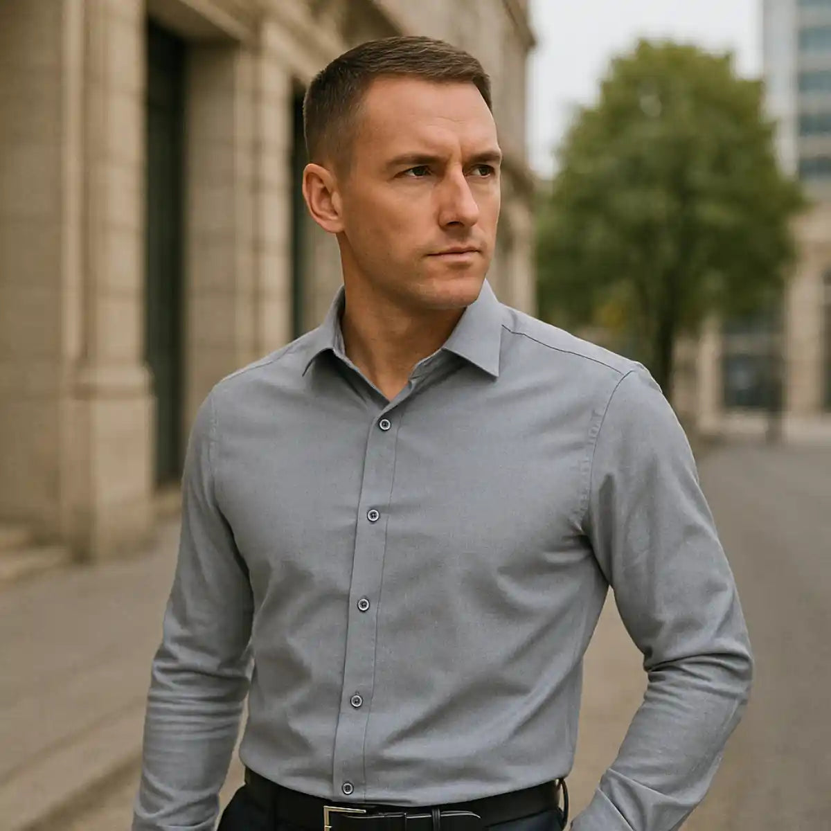 Laurence – Men’s Wrinkle‑Free Slim Fit Shirt