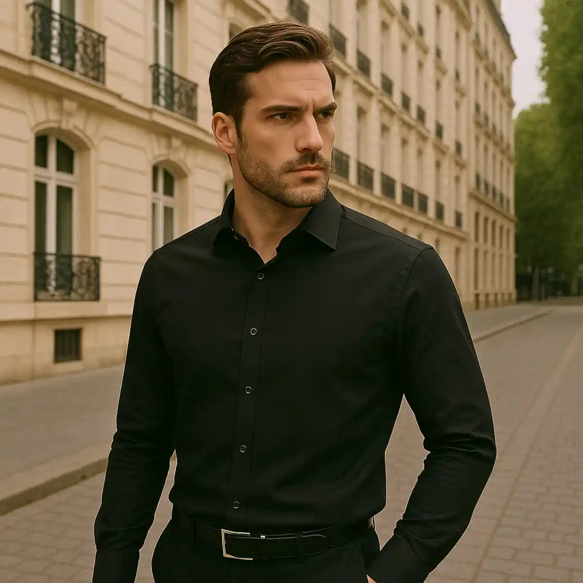 Laurence – Men’s Wrinkle‑Free Slim Fit Shirt