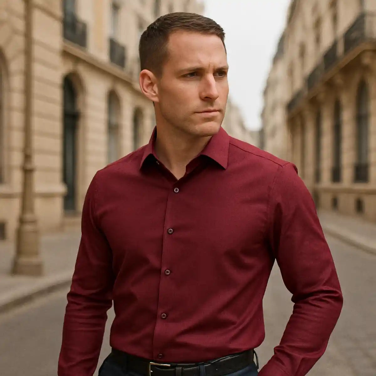 Laurence – Men’s Wrinkle‑Free Slim Fit Shirt