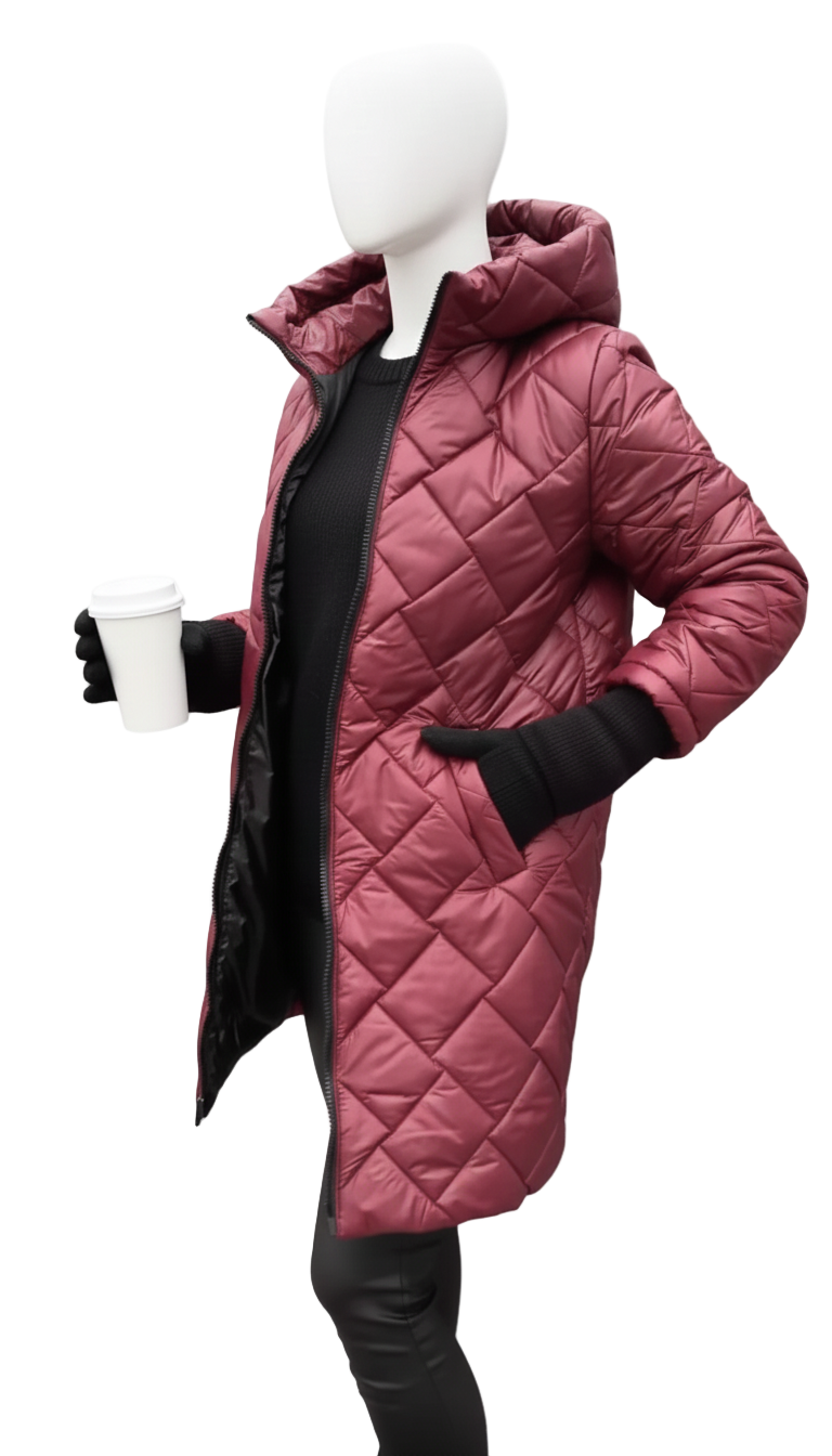 Elora – Women’s Quilted Down Hooded Jacket