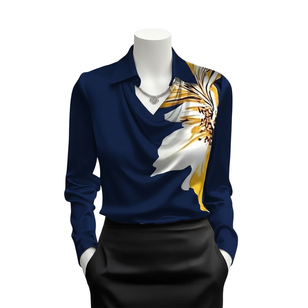 Natalie – Women’s Elegant Fit Satin Blouse