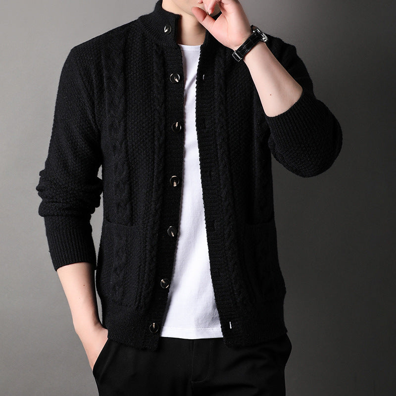 Sanna – Men’s Structured Knit Cardigan