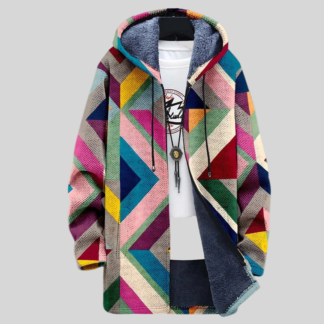 Nathan – Men's Geometric Art Hoodie