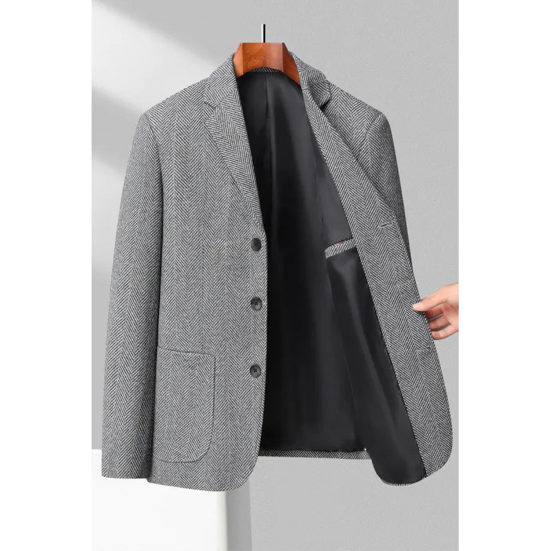Trento – Men’s Herringbone Wool Jacket