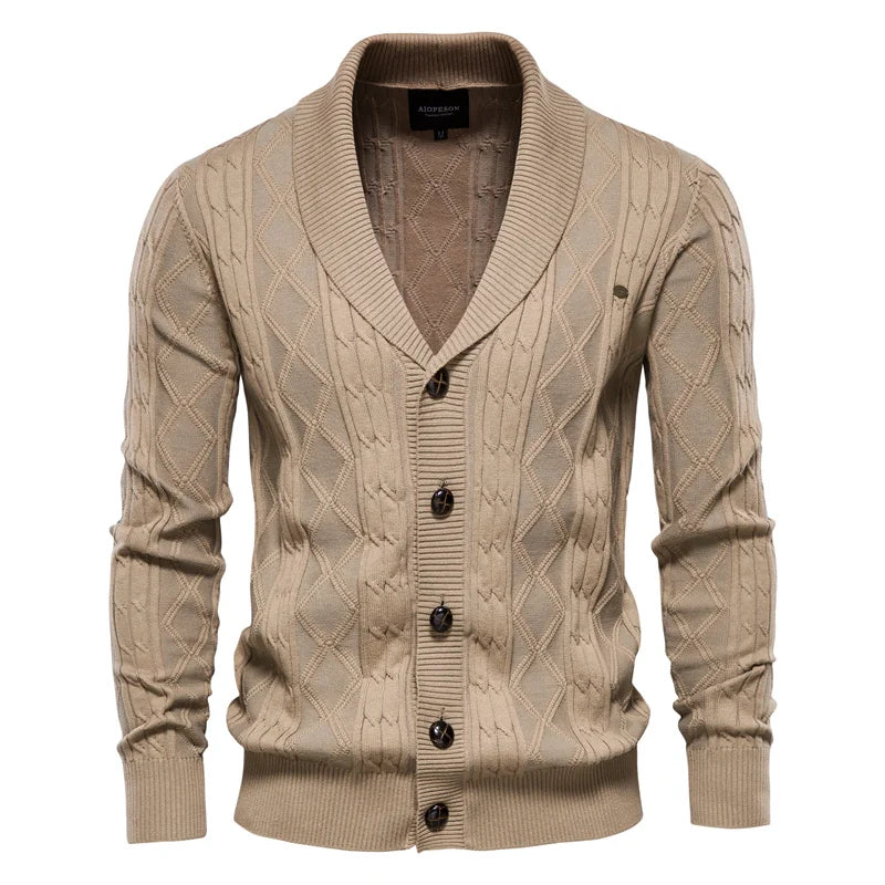Samuel – Men’s Cotton Button Cardigan