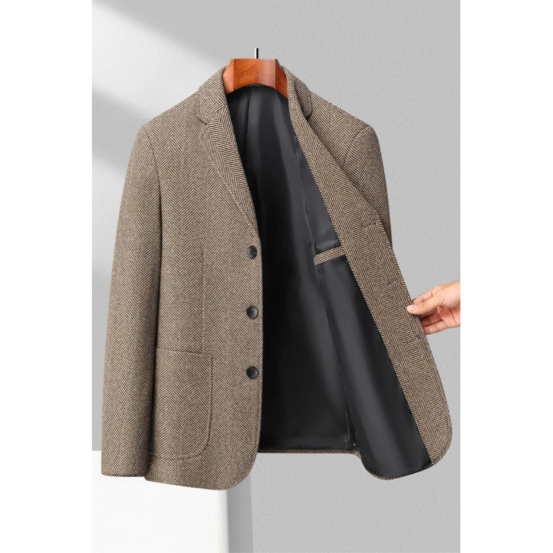 Trento – Men’s Herringbone Wool Jacket
