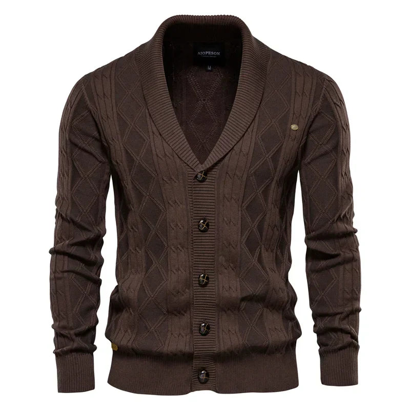 Samuel – Men’s Cotton Button Cardigan