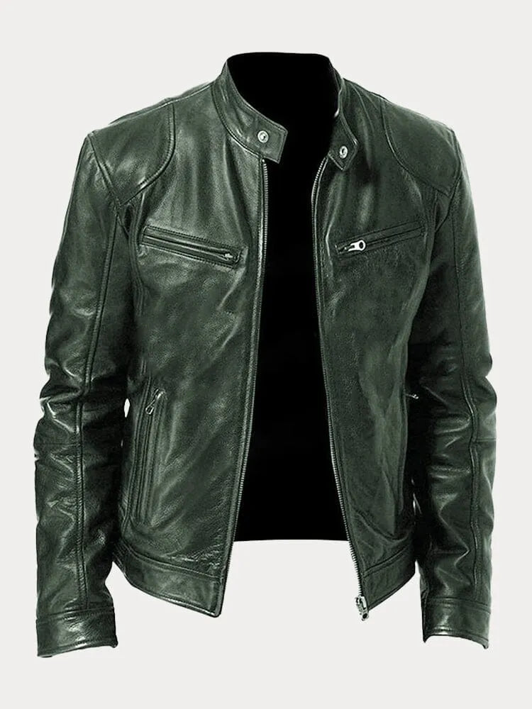 Masimo – Men’s Leather Biker Jacket