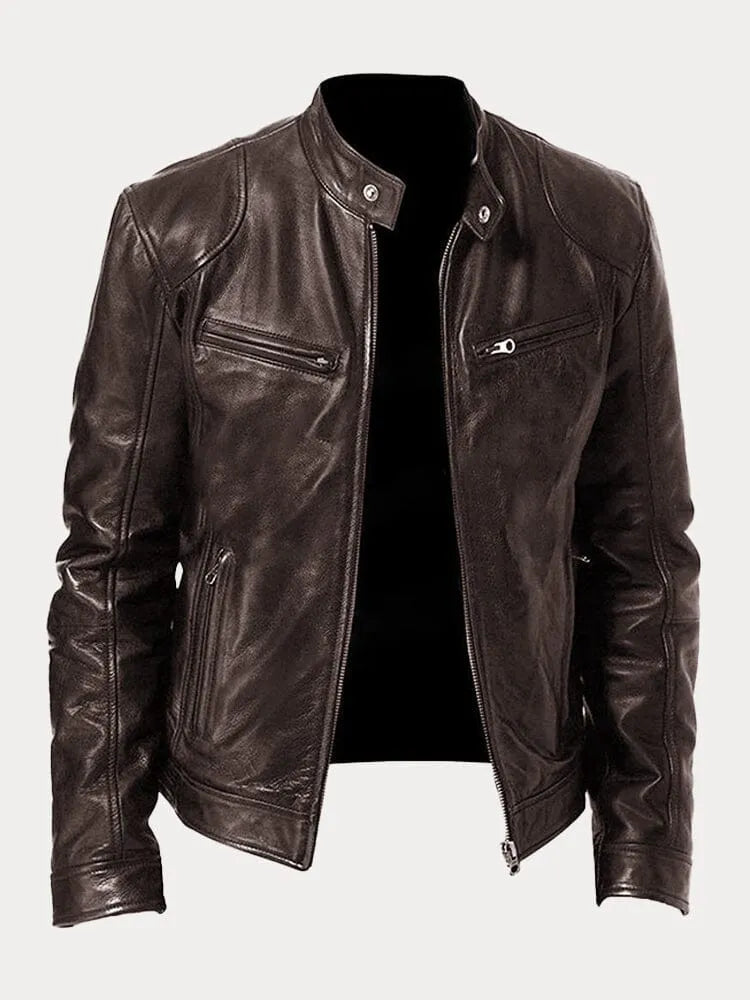 Masimo – Men’s Leather Biker Jacket