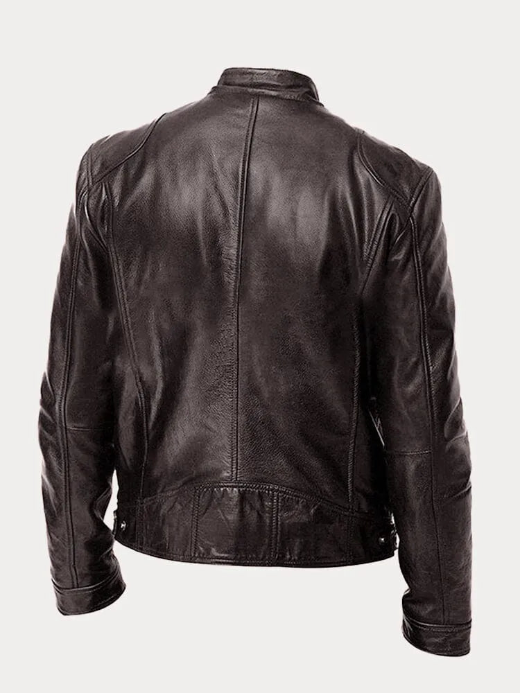 Masimo – Men’s Leather Biker Jacket