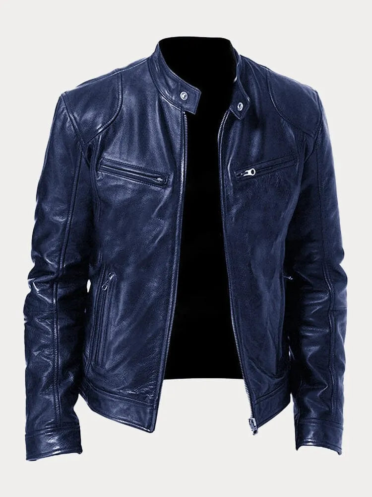 Masimo – Men’s Leather Biker Jacket