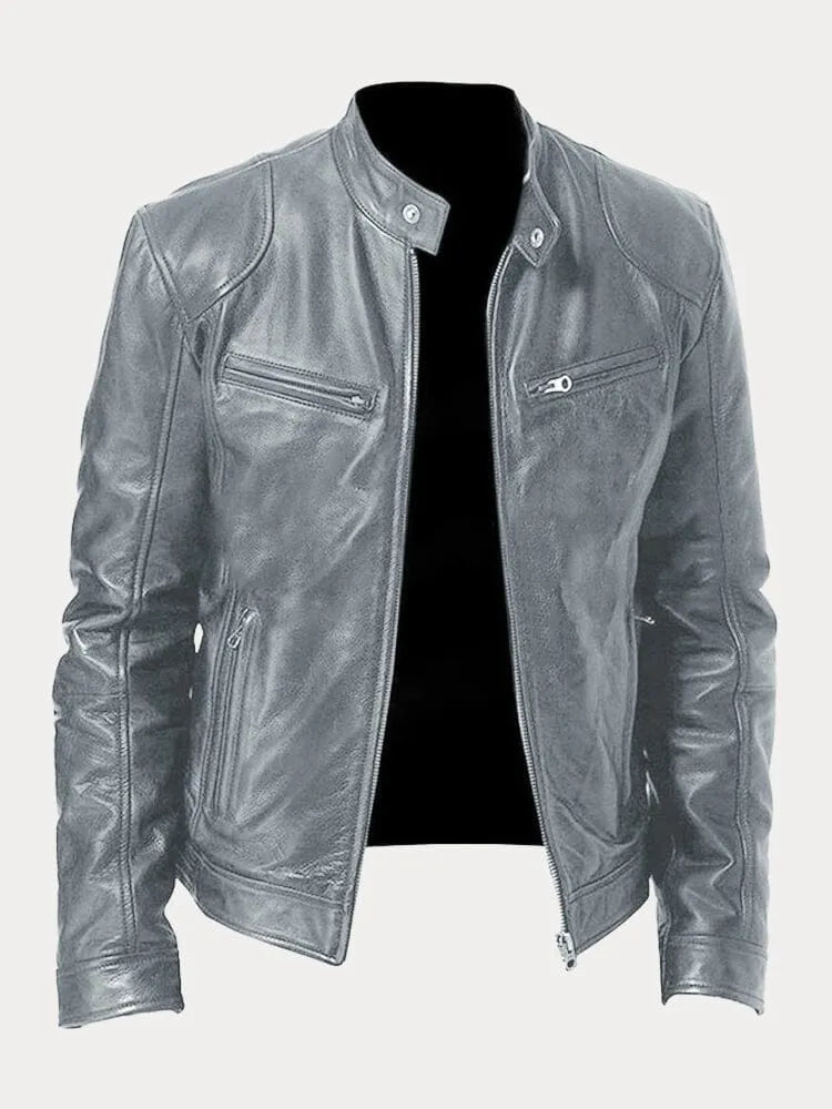 Masimo – Men’s Leather Biker Jacket