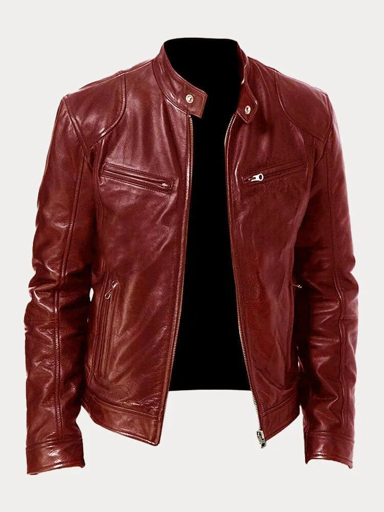 Masimo – Men’s Leather Biker Jacket