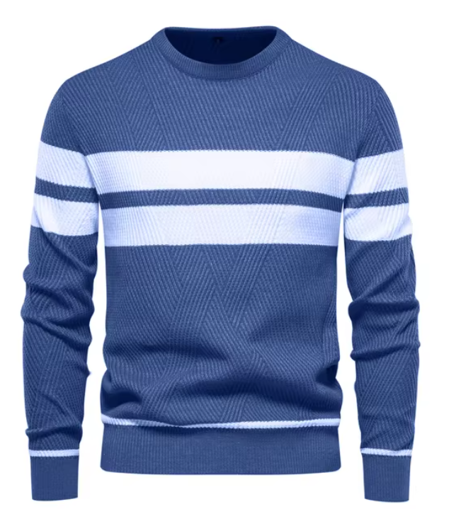 Benjamin - Stylish Men's Sweater with Herringbone Pattern