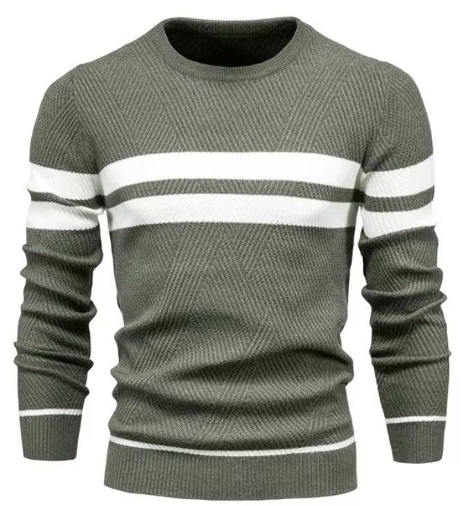 Benjamin - Stylish Men's Sweater with Herringbone Pattern