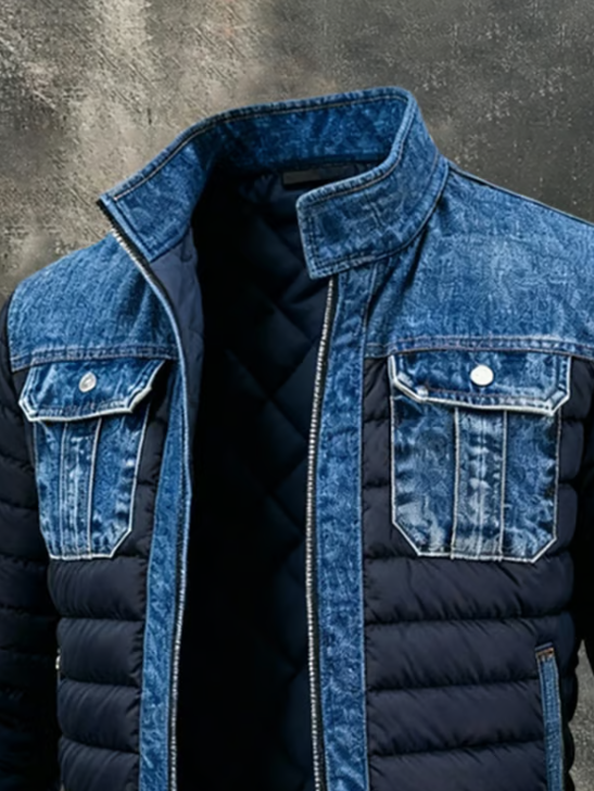 Lionelson – Men’s Hybrid Denim Quilted Jacket