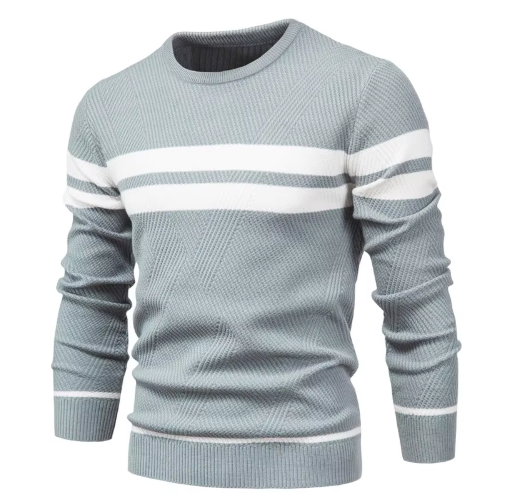 Benjamin - Stylish Men's Sweater with Herringbone Pattern