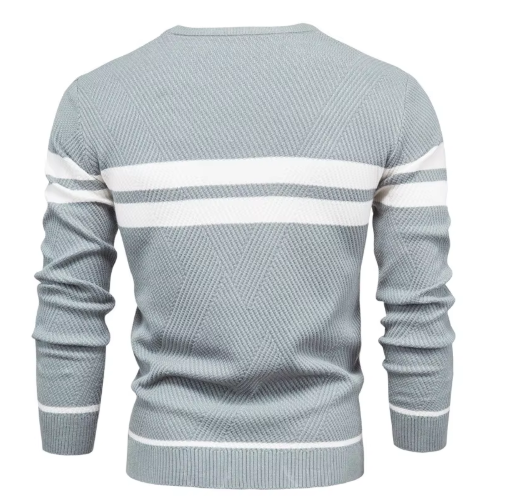 Benjamin - Stylish Men's Sweater with Herringbone Pattern