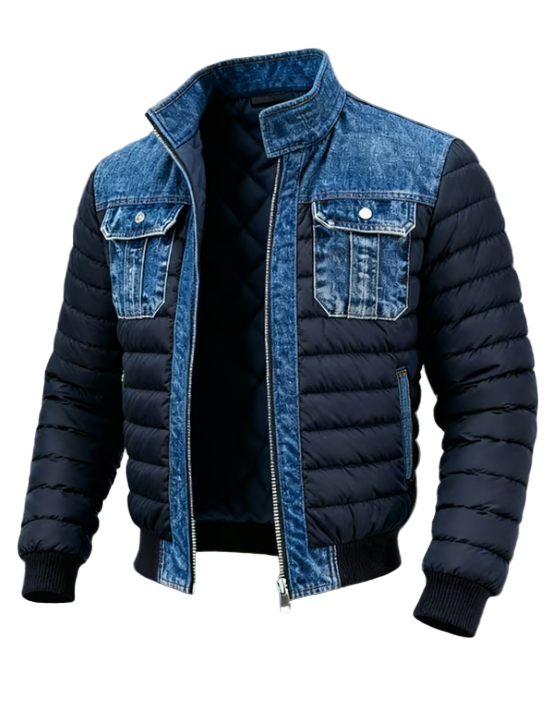 Lionelson – Men’s Hybrid Denim Quilted Jacket