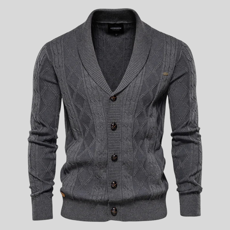 Samuel – Men’s Cotton Button Cardigan