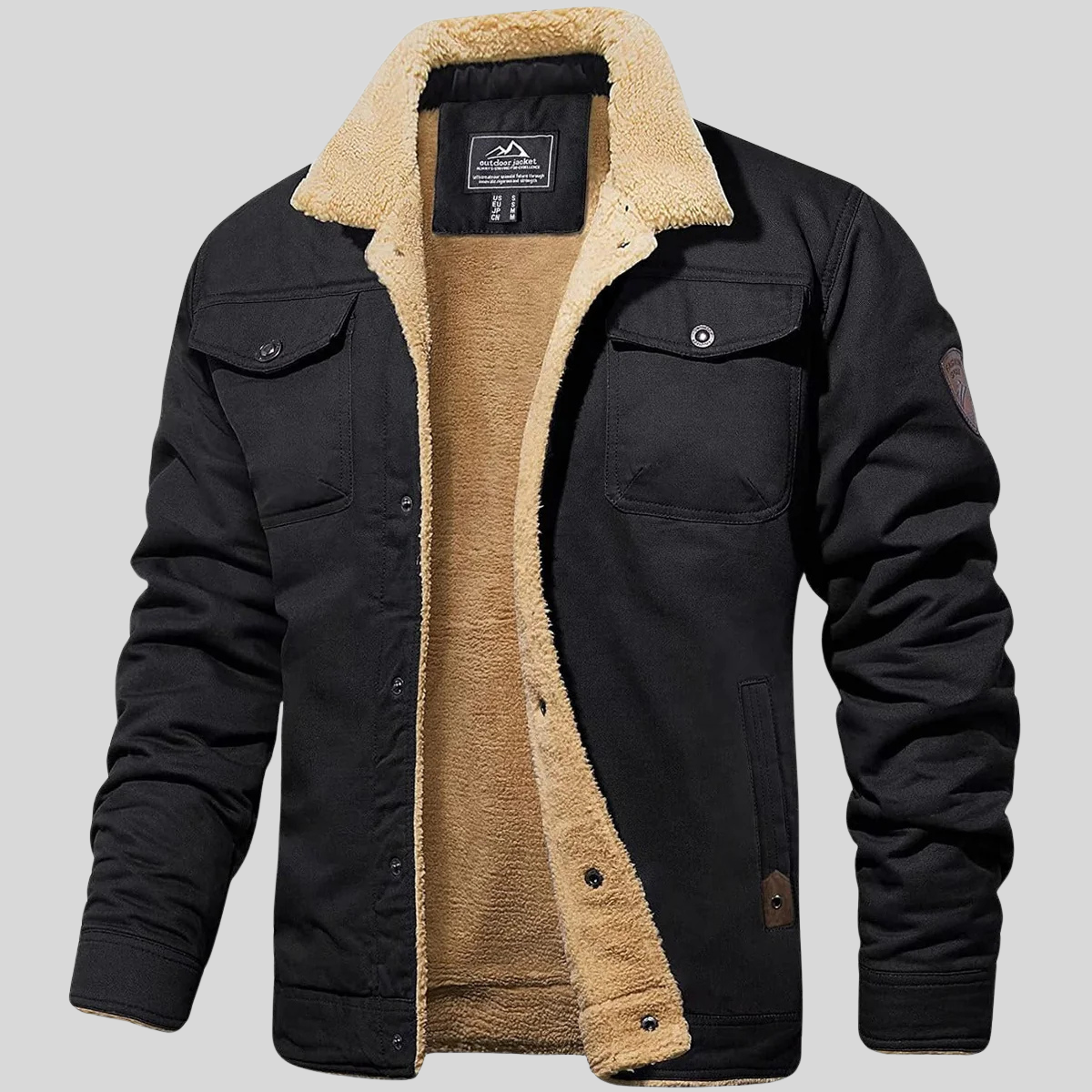 Roderick ā Menās Sherpa-Lined Outdoor Jacket