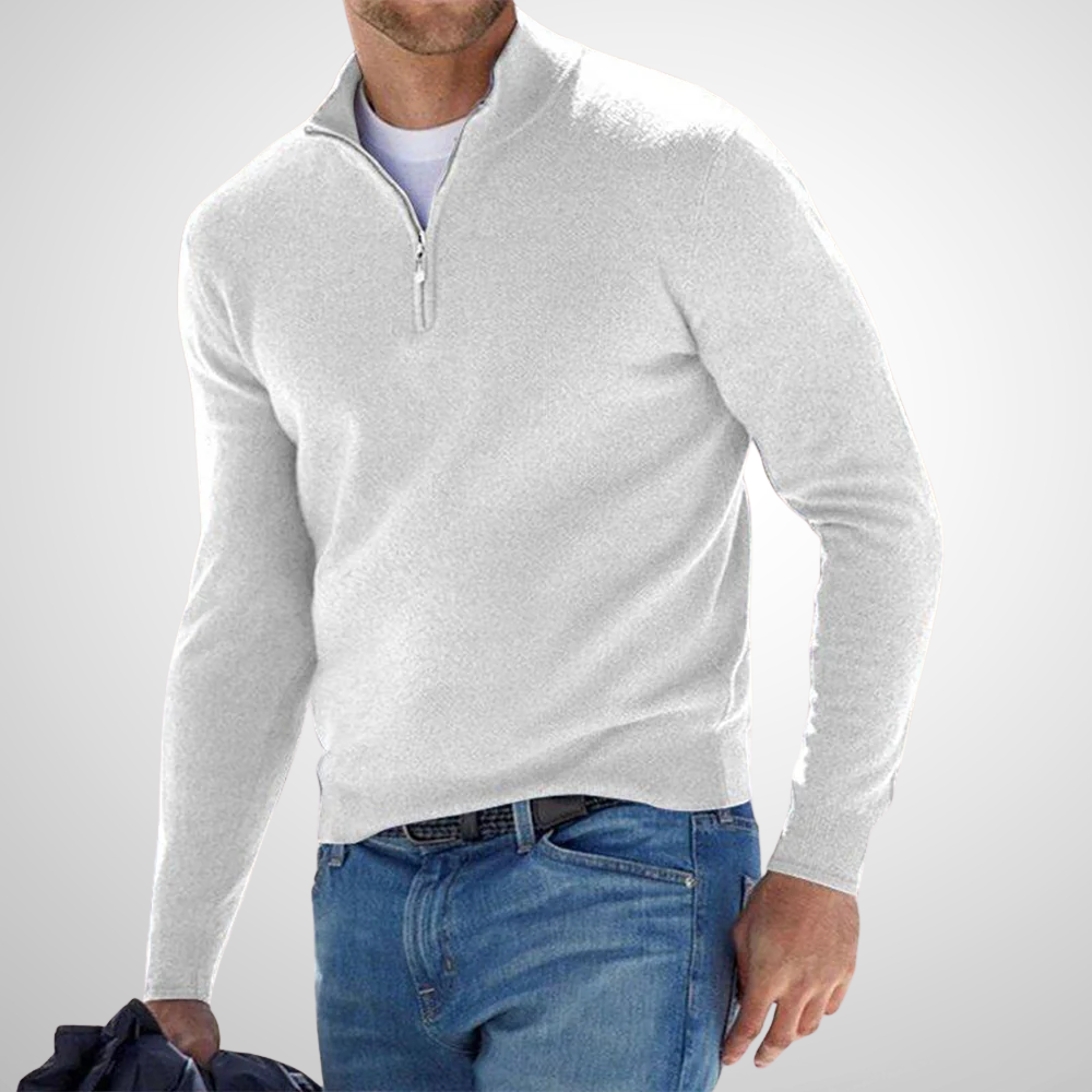Tiziano – Men’s Half‑Zip Fleece Sweater