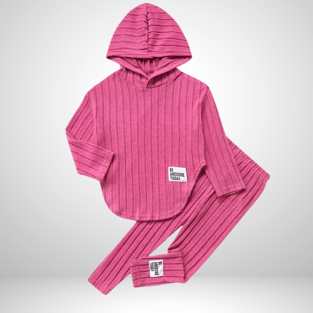 Ella – Girls’ Hooded Long-Sleeve Two-Piece Outfit