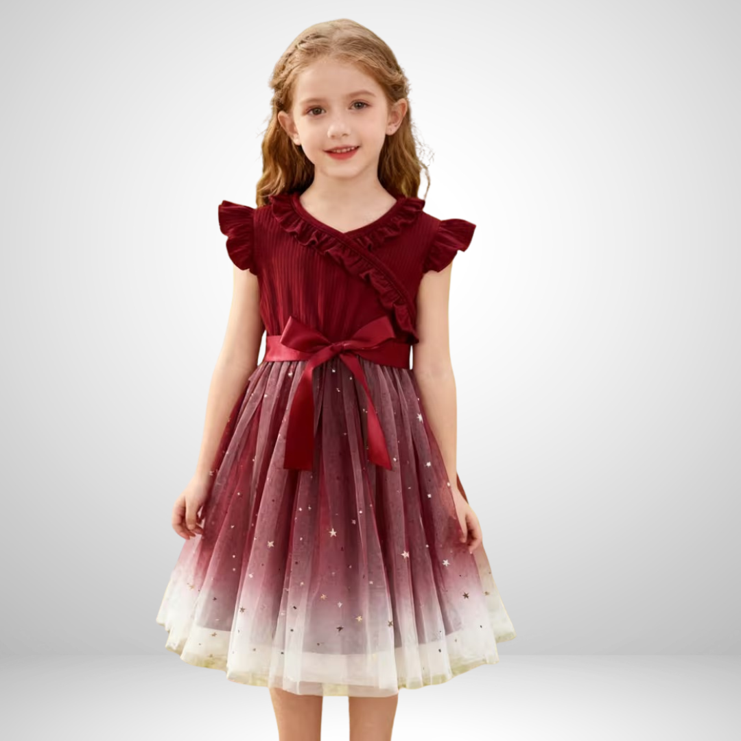 Elodie – Girls’ Starry Night Sequin Princess Dress