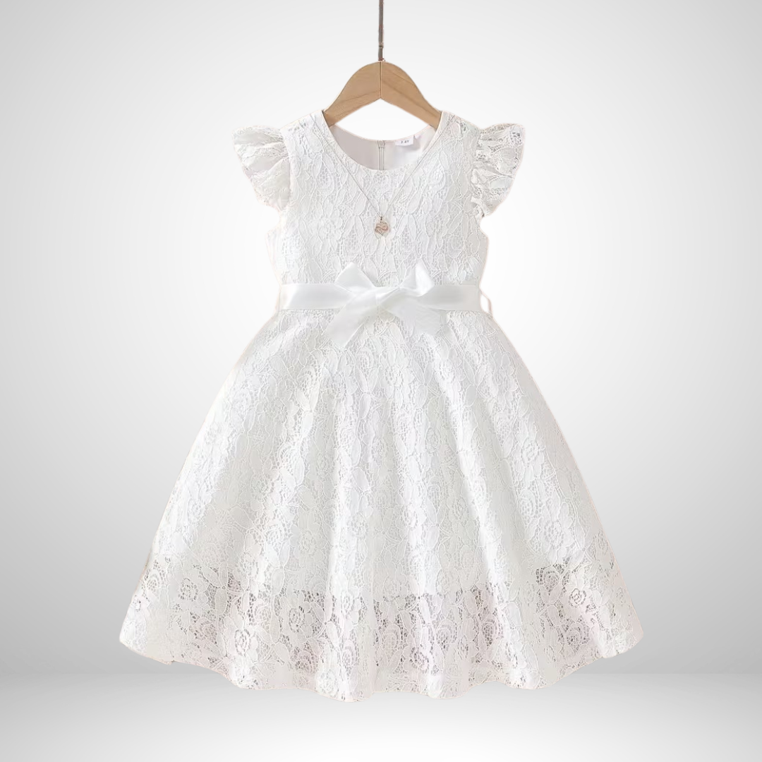 Scarlett – Girls’ Lace Ruffled Sleeve Dress