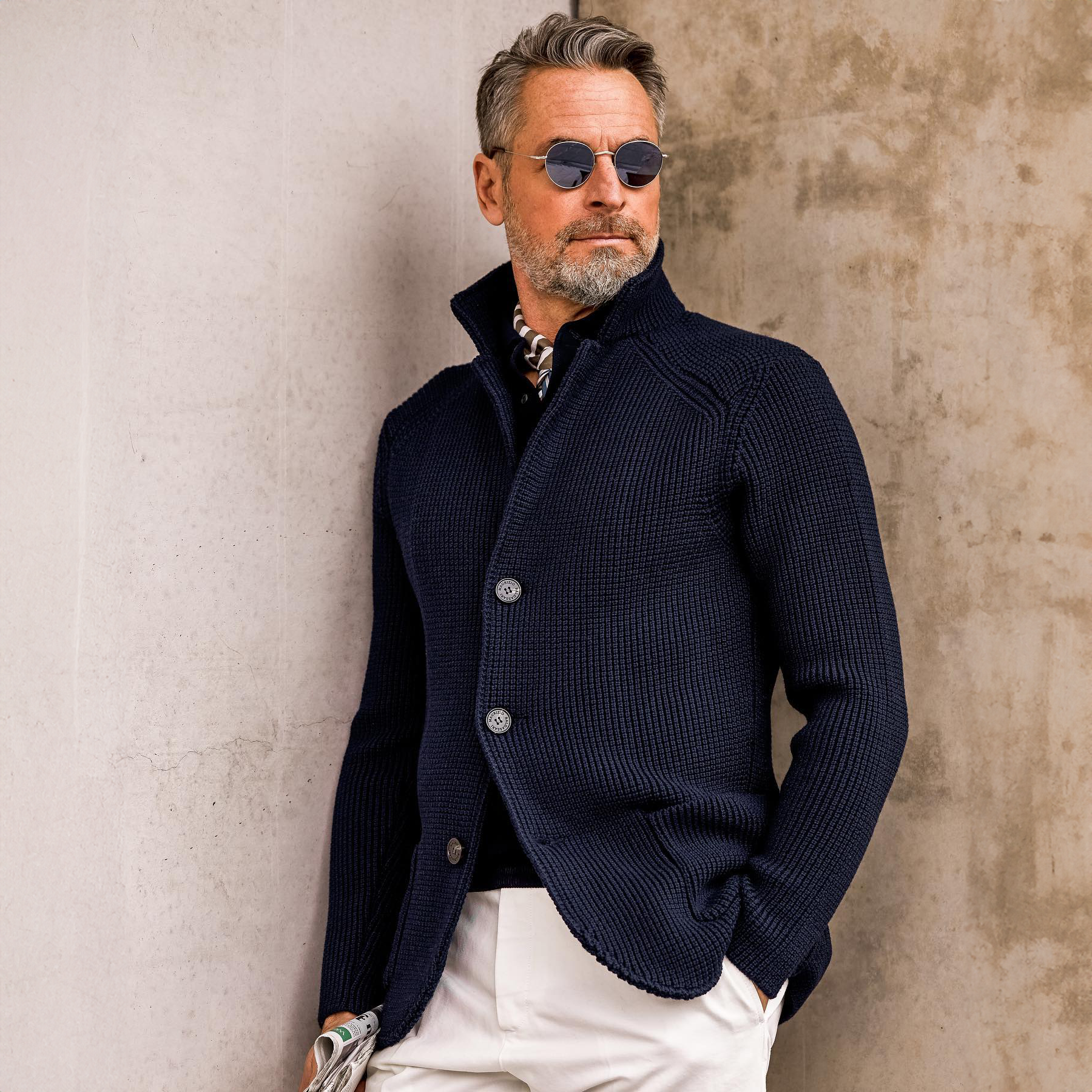 Sutton – Men’s Structured Knit Cardigan