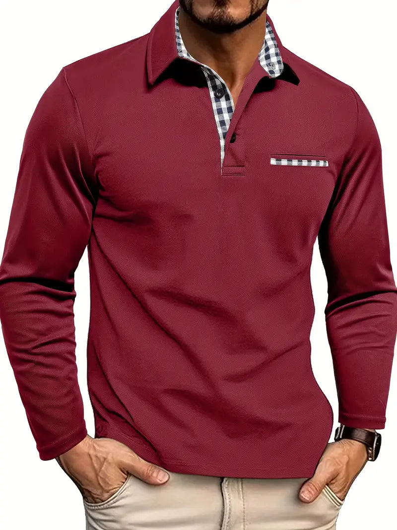Gareth – Men’s Long-Sleeve Polo Shirt
