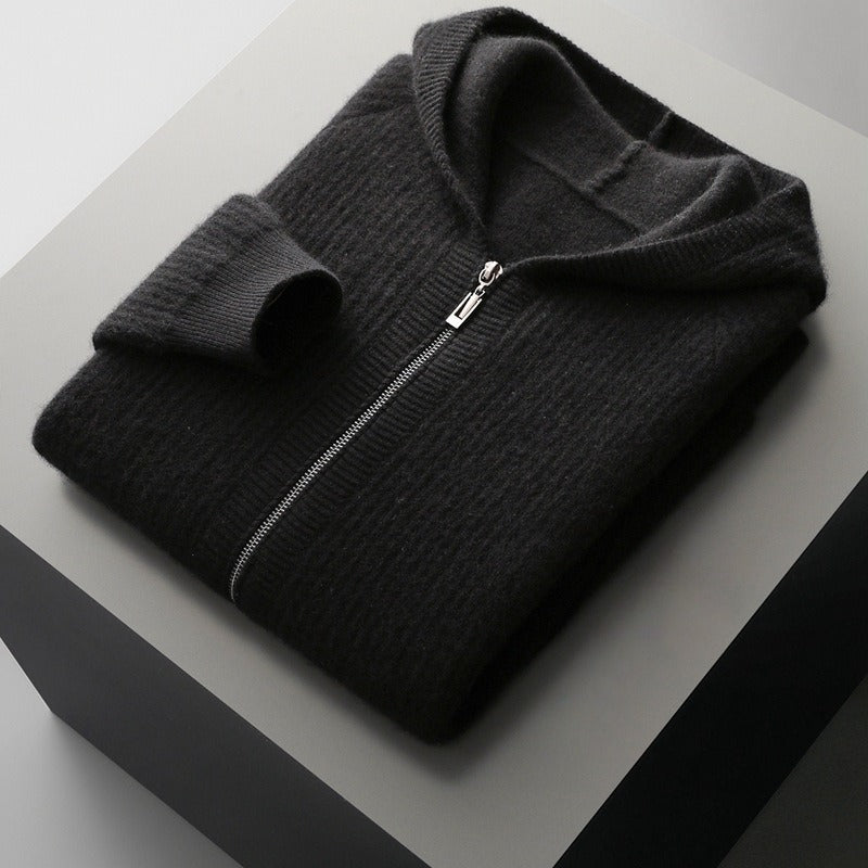 Oliver — Men’s Merino Wool Knit Hoodie