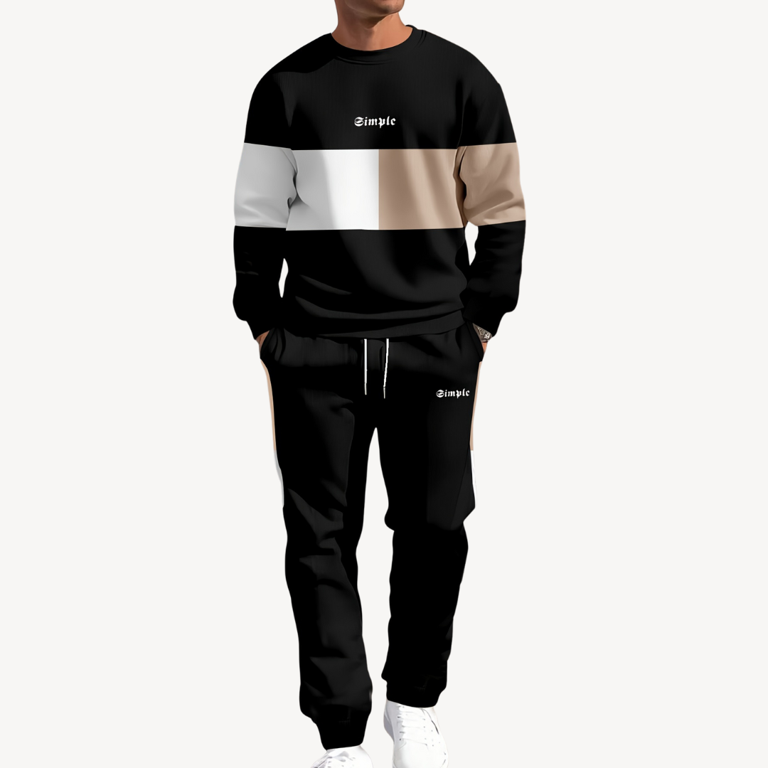 Lawson – Colorblock Crew Neck Sweatshirt & Jogger Set