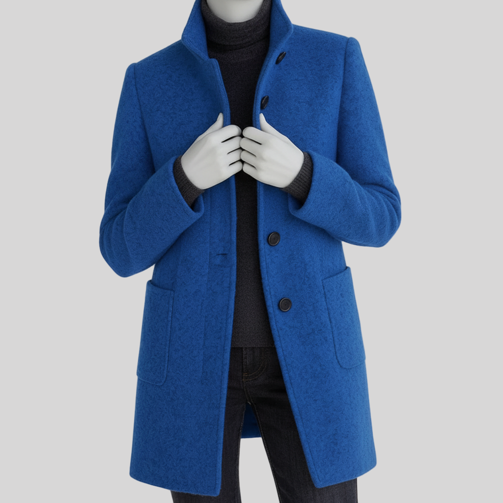 Julianne – Women’s High-Collar Wool Coat