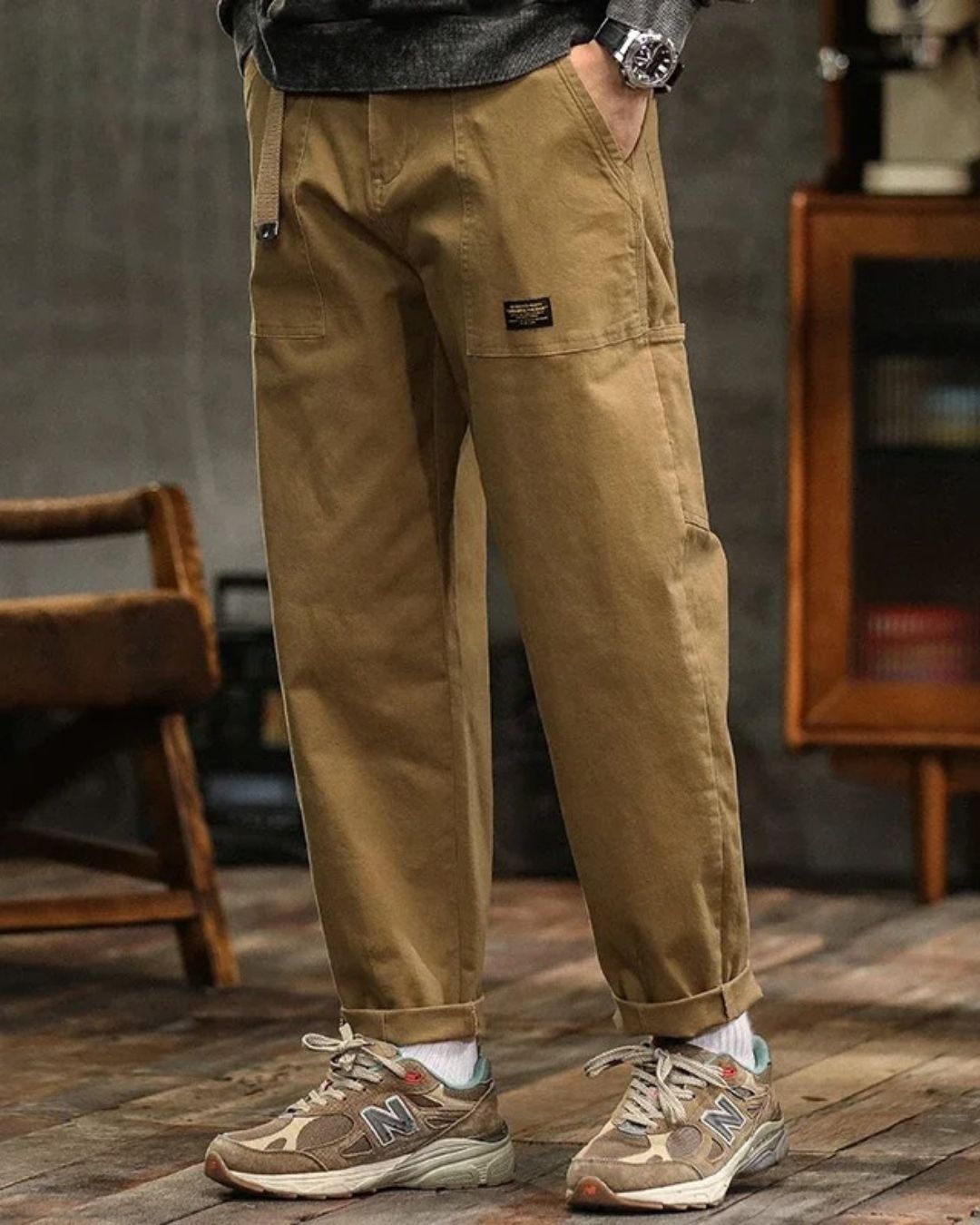 Lennox – Men’s Vintage Cargo Cotton Trousers