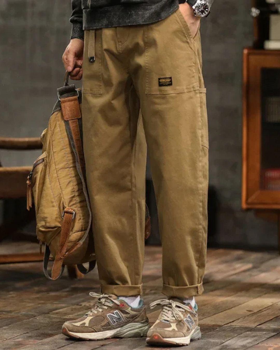 Lennox – Men’s Vintage Cargo Cotton Trousers