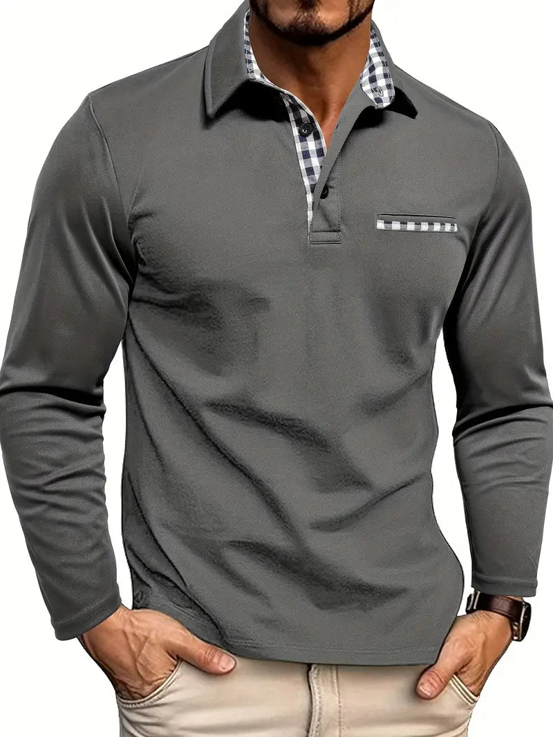 Gareth – Men’s Long-Sleeve Polo Shirt