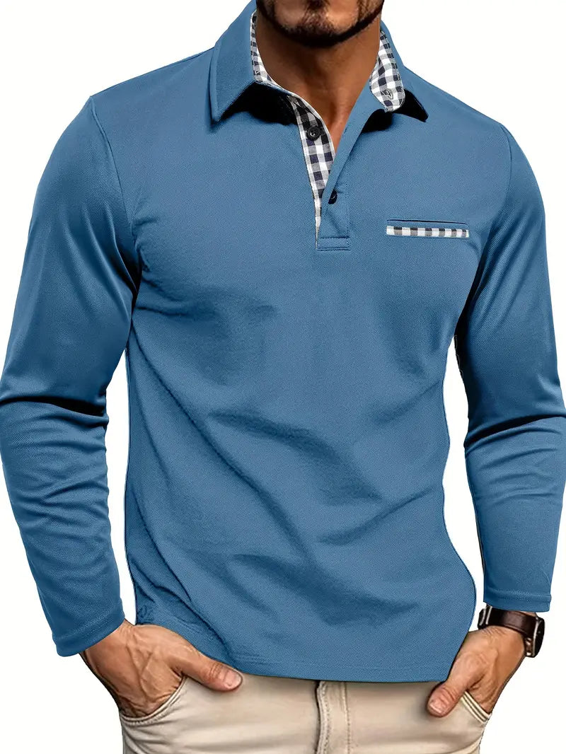 Gareth – Men’s Long-Sleeve Polo Shirt