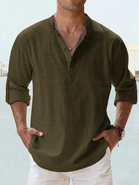 Loranzo – Men’s Breathable Linen Shirt